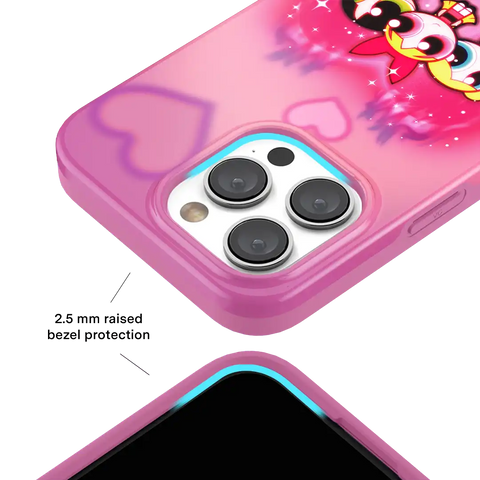 The Powerpuff Girls Airbrush Hearts iPhone Case