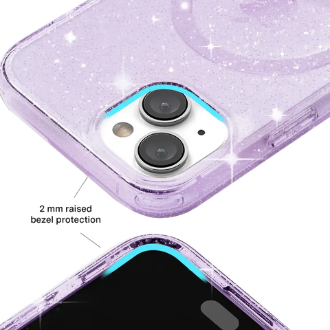 Lilac Stardust Glitter iPhone Case