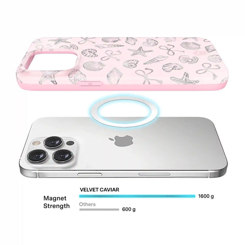 Pink Coastal Seashells iPhone Case