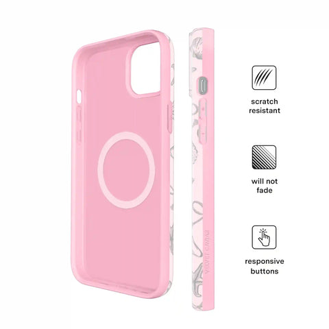 Pink Coastal Seashells iPhone Case