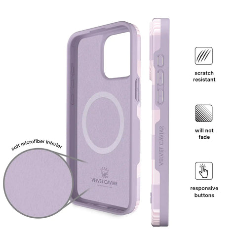Lilac Vibe Checkered iPhone Case