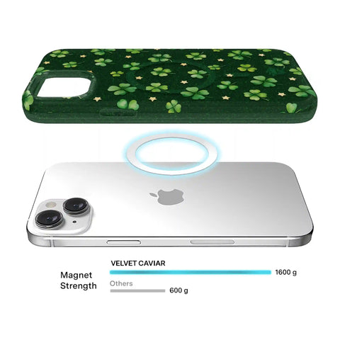 Lucky Clover Glitter iPhone Case