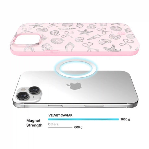 Pink Coastal Seashells iPhone Case