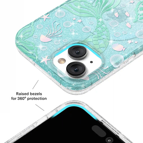 Mermaid Glitter Holo iPhone Case