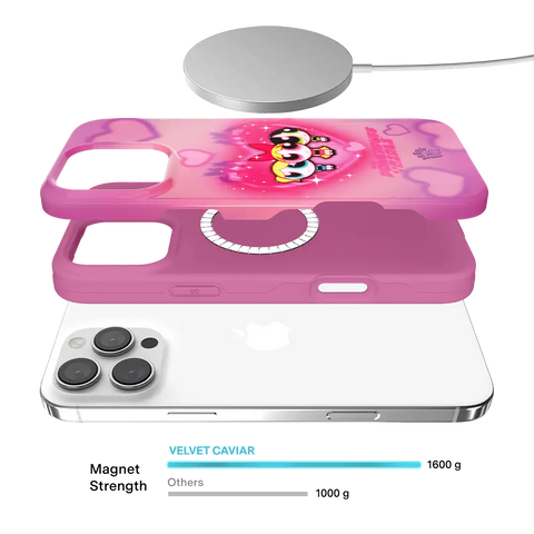 The Powerpuff Girls Airbrush Hearts iPhone Case