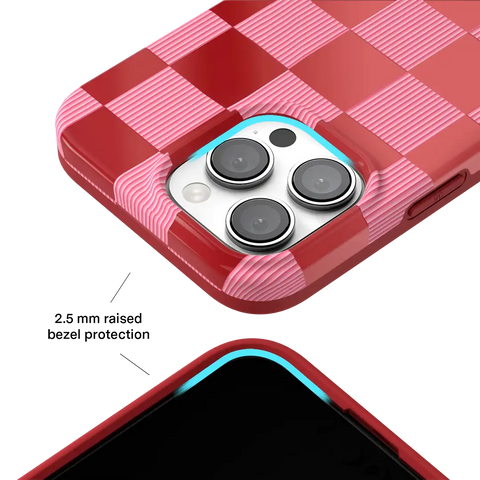Rose Vibe Checkered iPhone Case