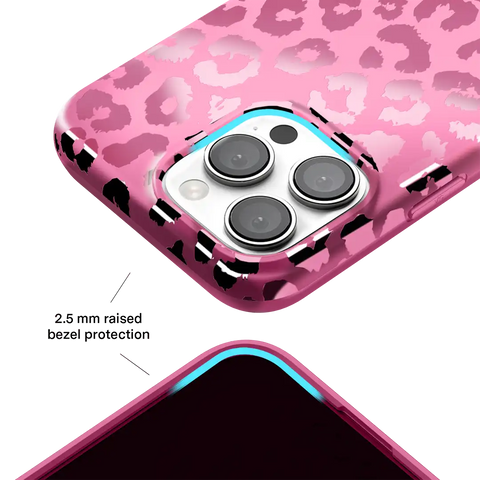 Pink Ruby Leopard iPhone Case