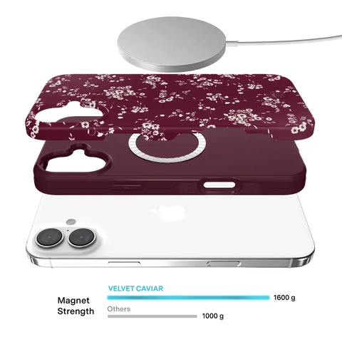 French Burgundy Floral iPhone Case