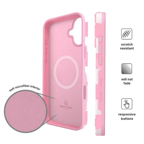 Pink Vibe Checkered iPhone Case