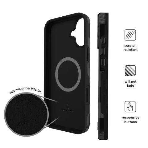 Noir Vibe Checkered iPhone Case