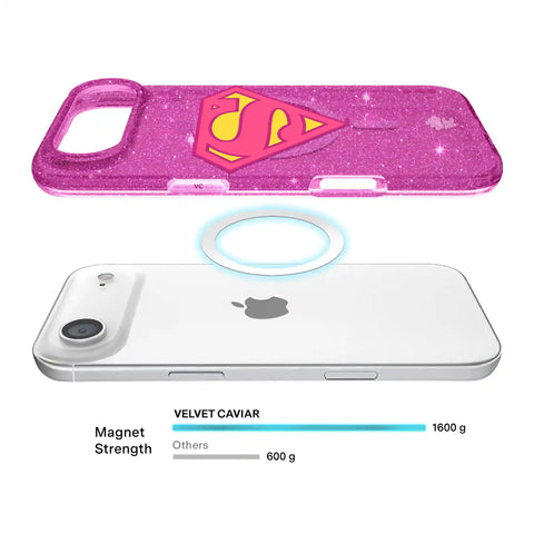 Supergirl Stardust Glitter iPhone Case