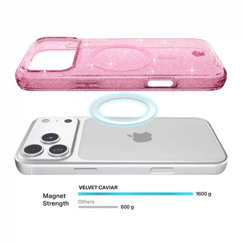 Pink Stardust Glitter iPhone Case