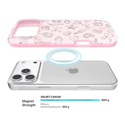 Pink Coastal Seashells iPhone Case