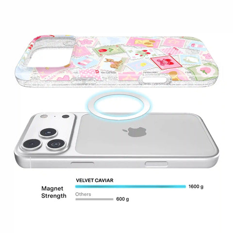 Spring Whimsy Stamps Glitter iPhone Case