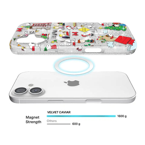 Snoopy Christmas Glitter iPhone Case