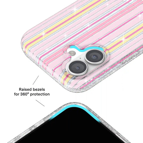 Sunkissed Stripes Glitter iPhone Case