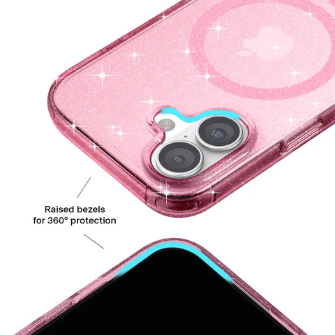 Pink Stardust Glitter iPhone Case