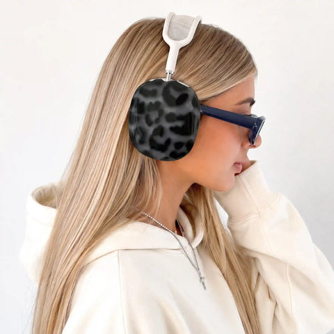 It Girl Black Leopard AirPod Max Case