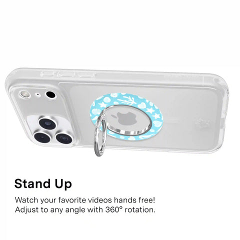 Aquamarine Holo MagSafe Grip Ring