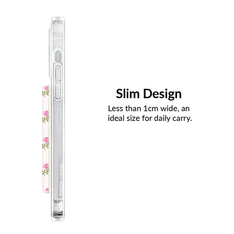 Pink Peony Floral MagSafe Wallet