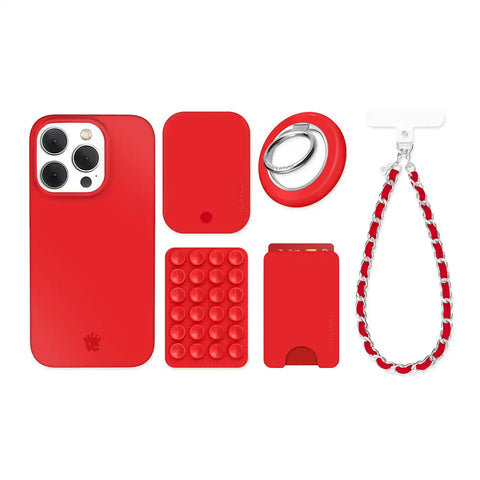 Hot Girl Red iPhone Bundle Set