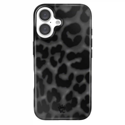 It Girl Black Leopard iPhone Case