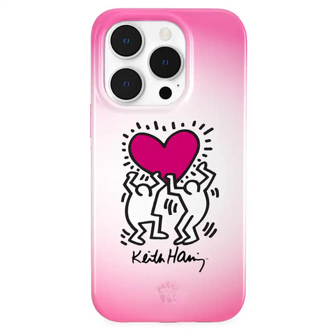 Keith Haring Pink Heart iPhone Case