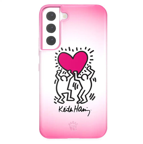 Keith Haring Pink Heart Samsung Case