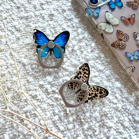 Blue Butterfly Phone Ring