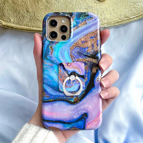 Galaxy Glitter Phone Ring