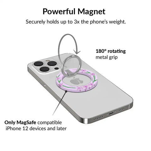 Love Spell Lily Floral MagSafe Grip Ring