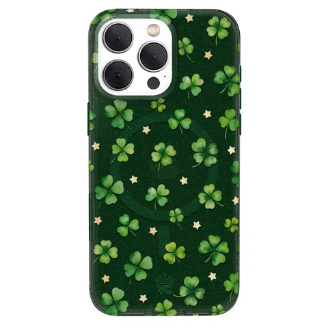 Lucky Clover Glitter iPhone Case
