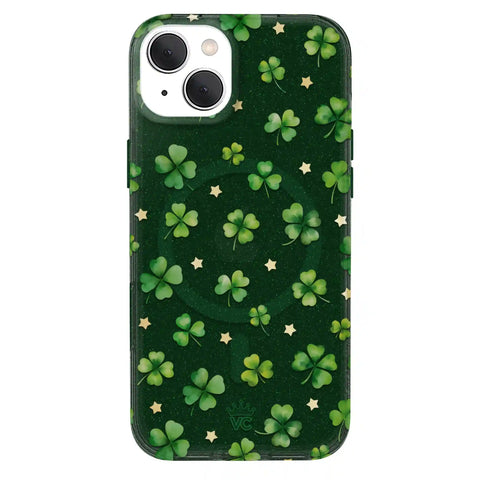 Lucky Clover Glitter iPhone Case