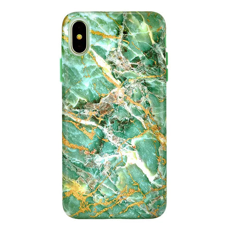Green Emerald Marble iPhone Case