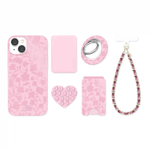 Magical Mauve Floral iPhone Bundle Set