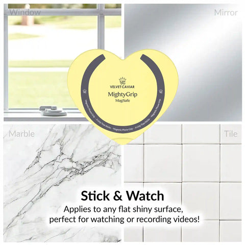 Butter Yellow Heart MagSafe MightyGrip