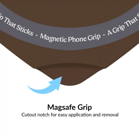 Espresso Brown Heart MagSafe MightyGrip