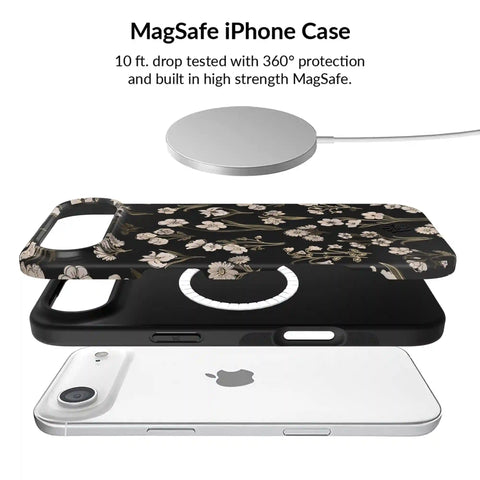 Nightbloom Gold Chrome Floral iPhone Bundle Set