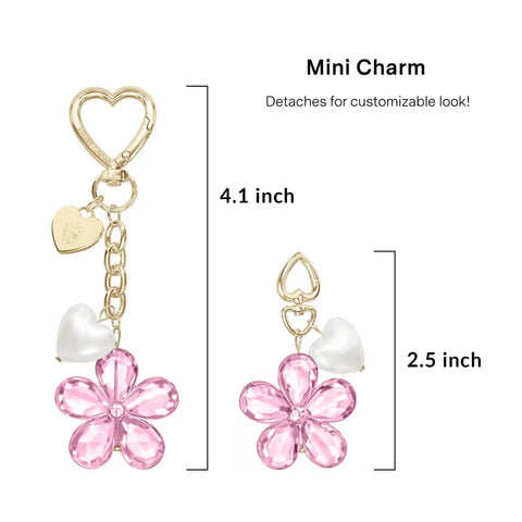 Pink Cherry Blossom Bag Charm