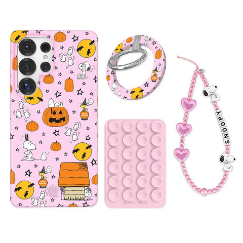 Snoopy Pink Pumpkins Samsung Bundle Set
