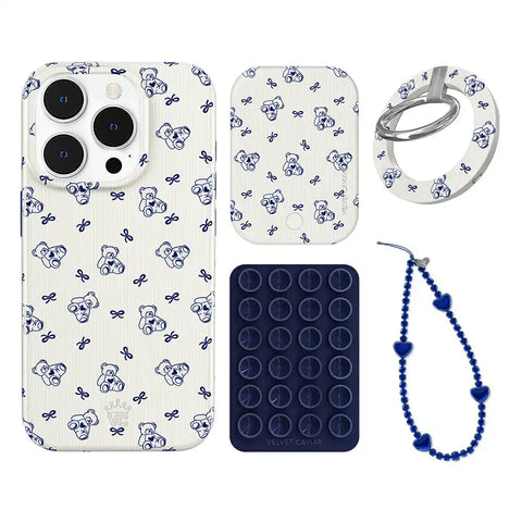 Preppy Teddy iPhone Bundle Set - Grip