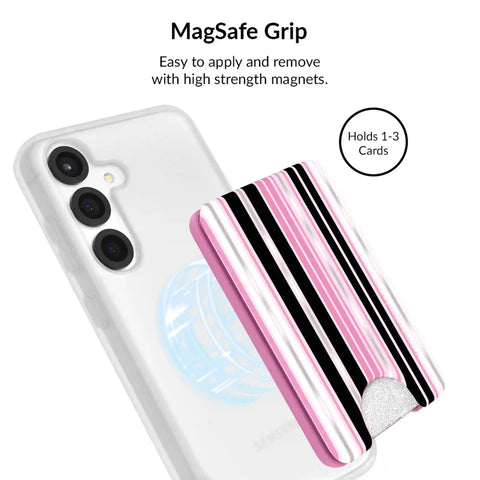 Pretty Punk Stripes Glitter Samsung Bundle Set