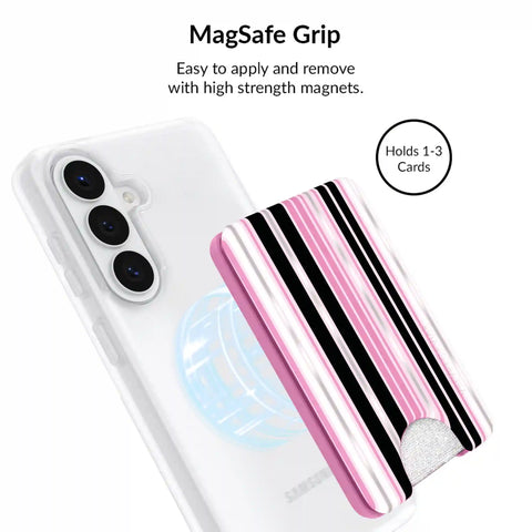 Pretty Punk Stripes Glitter Samsung Bundle Set