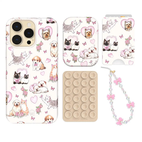 Puppies and Kittens iPhone Bundle Set - Wallet