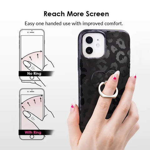 Nude Leopard Phone Ring
