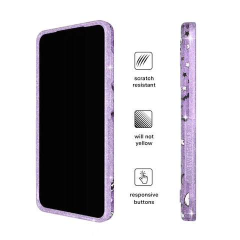 Witchy Lilac Glitter Samsung Case