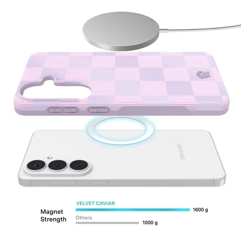 Lilac Vibe Checkered Samsung Case