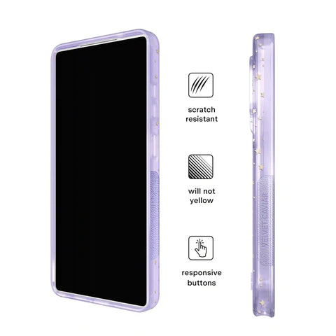 Lilac Celestial Stars Samsung Case