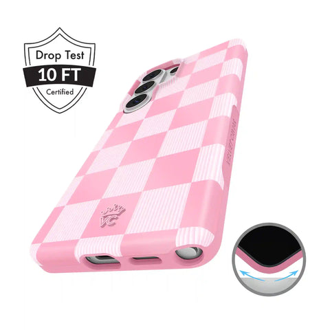 Pink Vibe Checkered Samsung Case