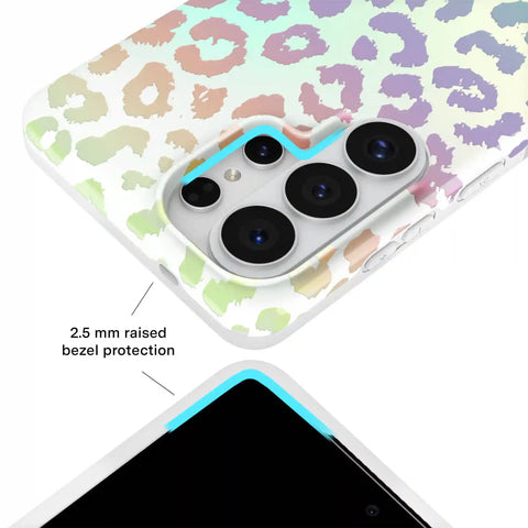 White Opal Leopard Samsung Case